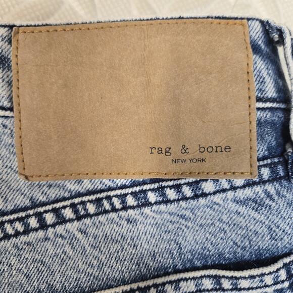 rag & bone Jeans Womens 26 Alex High Rise Ankle Straight Venice Acid Wash Crop - Picture 9 of 13